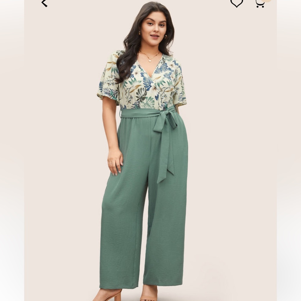 Bloomchic green jumpsuit - Picture 1 of 9